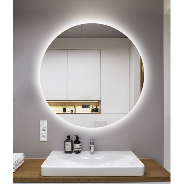 Oglindă de 5 mm fără cupru, bandă luminoasă de 120 de lumini, în trei culori, Clasa D, 70x70CM, J170-7070 [1]