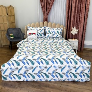 Lenjerie Pat Dublu, Bumbac Ranforce, 4 piese, Atelier Cumparamisim - Lux Suprem, Rafinament Desăvârșit, Confort Regal, Alb, Albastru,pene Lenjerie Pat Dublu, Bumbac Ranforce, 4 piese, Atelier Cumparamisim - Lux Suprem, Rafinament Desăvârșit, Confort Regal, Alb, Albastru,pene