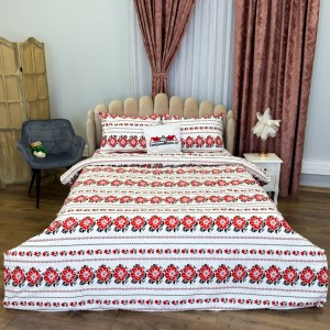 Lenjerie Pat Dublu, Bumbac Ranforce, 4 piese, Atelier Cumparamisim - Lux Suprem, Rafinament Desăvârșit, Confort Regal, Alb, Rosu, model traditional Lenjerie Pat Dublu, Bumbac Ranforce, 4 piese, Atelier Cumparamisim - Lux Suprem, Rafinament Desăvârșit, Confort Regal, Alb, Rosu, model traditional