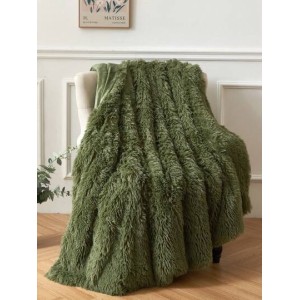 Patura Super Pufoasa CoCoLiNo, FLUFFY, cu blanita, 200x230cm, Olive Patura Super Pufoasa CoCoLiNo, FLUFFY, cu blanita, 200x230cm, Olive