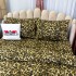 Lenjerie Pat Dublu, Bumbac Ranforce, 4 piese, Atelier Cumparamisim - Lux Suprem, Rafinament Desăvârșit, Confort Regal, Maro, animal print [5]