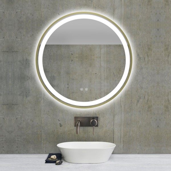 Oglinda Premium, lumina tip D, 120 LM, 3 culori, cu touch, reglare progresiva, cu folie anti-aburire, 70x70CM, SMK-J126 [1]