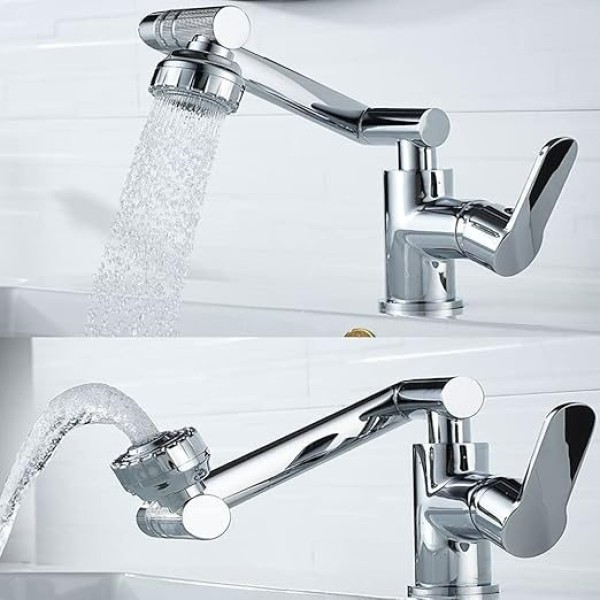 Baterie Lavoar Rotativă 1080°, Afișaj Temperatură, 2 Moduri de Jet, Argintiu VST39 [1]