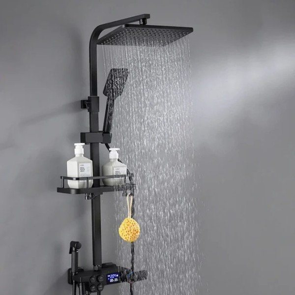 Set termostatic de duș cu LED-uri și afișaj digital [1]