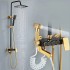 Set Duș Elegant Negru/Auriu, Cu 4 functii, Design Modern, vst101 [2]