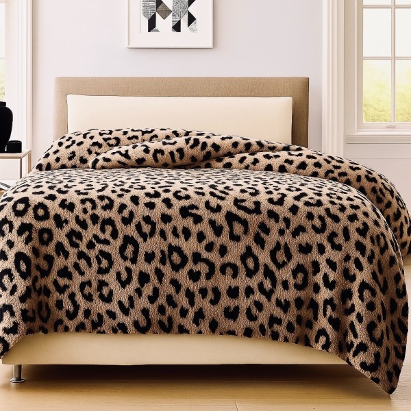   Pătură Cocolino Groasa, 200x230 cm, Leopard, Cappuccino [1]