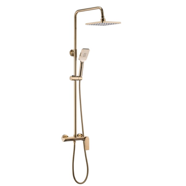 SMACK Coloana de dus, Cu 3 functii curgere apa, Inox, Din Alama, Culoare Auriu Mat SMK-5032-2 [1]