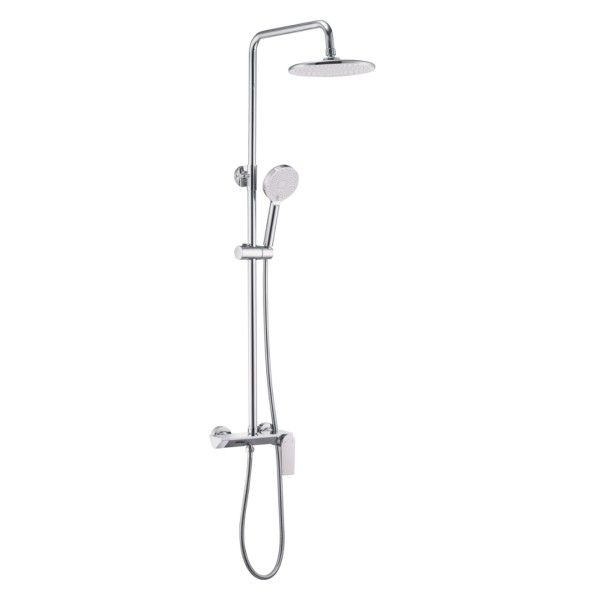 SMACK Coloana de dus, Cu 3 functii curgere apa, Inox, Din Alama, Culoare Gri Mat SMK-5032-3 [1]