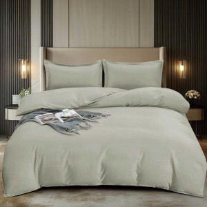 Lenjerie HoReCa, pat dublu, Damasc Finetat Deluxe, 4 piese, Pucioasa, Grej Lenjerie HoReCa, pat dublu, Damasc Finetat Deluxe, 4 piese, Pucioasa, Grej