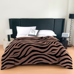   Pătură Cocolino Groasa, 200x230 cm, Zebra, Maro