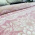 Patura pufoasa cocolino 200x230cm, 240g/mp, Roz, Alb, Flori [4]