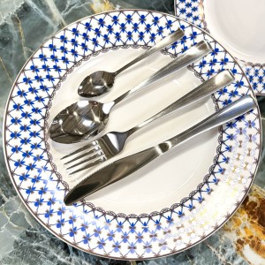 Set de Tacamuri, 24 de piese, Argintii Set de Tacamuri, 24 de piese, Argintii