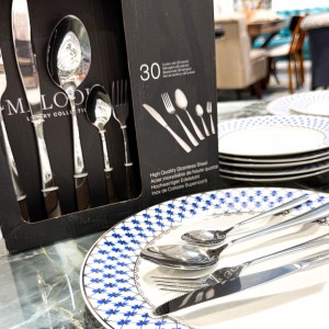 Set de Tacamuri, 30 de piese, Argintii Set de Tacamuri, 30 de piese, Argintii