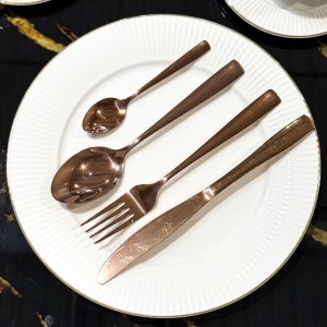 Set de Tacamuri, 24 de piese, Auriu Rose Set de Tacamuri, 24 de piese, Auriu Rose