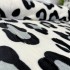 Patura pufoasa cocolino 200x230cm, 240g/mp, Alb, Gri, Animal Print [5]