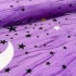 Patura pufoasa cocolino 200x230cm, 240g/mp, Lila, Stelute si Luna [5]
