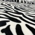 Patura pufoasa cocolino 200x230cm, 240g/mp, Alb, Negru, Model Zebra [4]