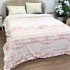   Patura Cocolino cu Blanita Sherpa 200x230cm, model cu Blanita Wave, Alb, Roz [2]