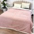   Patura Cocolino cu Blanita Sherpa 200x230cm, model cu Blanita Wave, Roz [2]