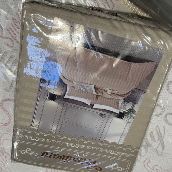 OUTLET-Resigilat - Lenjerie 4 piese satinata pat 1 persoana [1]