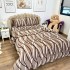Lenjerie pat dublu, Super Pufoasa COCOLINO, 4 piese, Bej, Dungi [2]