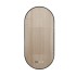 Oglinda LED Ovala 50x100cm Rama Neagra, 3 Lumini, Ceas, Dezaburire si Touch J180-50100 [5]