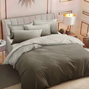 Lenjerie pat dublu cu ELASTIC, Finet, 6 piese, degrade