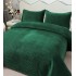 Cuvertura pat dublu, 3 piese, Catifea Luxury Matlasata, 230x240cm, Verde Smarald [2]