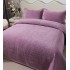 Cuvertura pat dublu, 3 piese, Catifea Luxury Matlasata, 230x240cm, Lila [2]