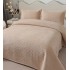 Cuvertura pat dublu, 3 piese, Catifea Luxury Matlasata, 230x240cm, Bej [2]
