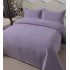 Cuvertura pat dublu, 3 piese, Catifea Luxury Matlasata, 230x240cm, Lavanda [2]