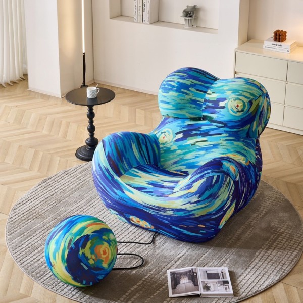 Fotoliu cu Susținere Ergonomică SoftNest, Aqua Marine [1]
