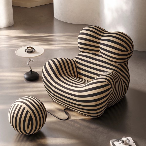 Fotoliu cu Susținere Ergonomică SoftNest, Bej, Negru [1]