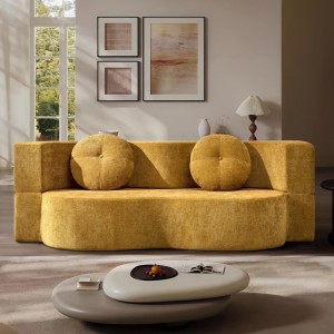 Canapea 3 locuri , Extensibila, cu Susținere Ergonomică Ring HD Foam, Catifea, Galben Canapea 3 locuri , Extensibila, cu Susținere Ergonomică Ring HD Foam, Catifea, Galben