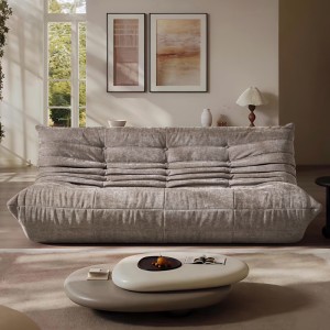 Canapea 3 locuri cu Susținere Ergonomică Nobile HD Foam, Catifea, Bej Canapea 3 locuri cu Susținere Ergonomică Nobile HD Foam, Catifea, Bej