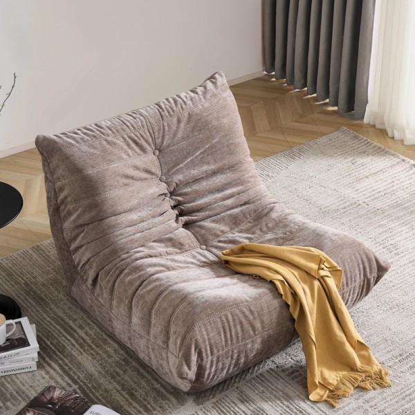 Fotoliu cu Susținere Ergonomică Nobile HD Foam, Catifea, Bej [1]