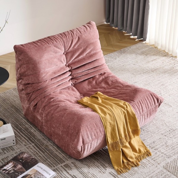 Fotoliu cu Susținere Ergonomică Nobile HD Foam, Catifea, Roz [1]