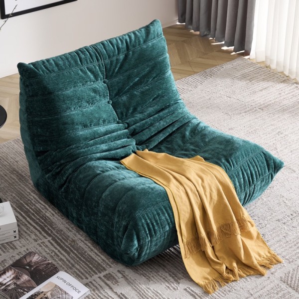 Fotoliu cu Susținere Ergonomică Nobile HD Foam, Catifea, Verde [1]