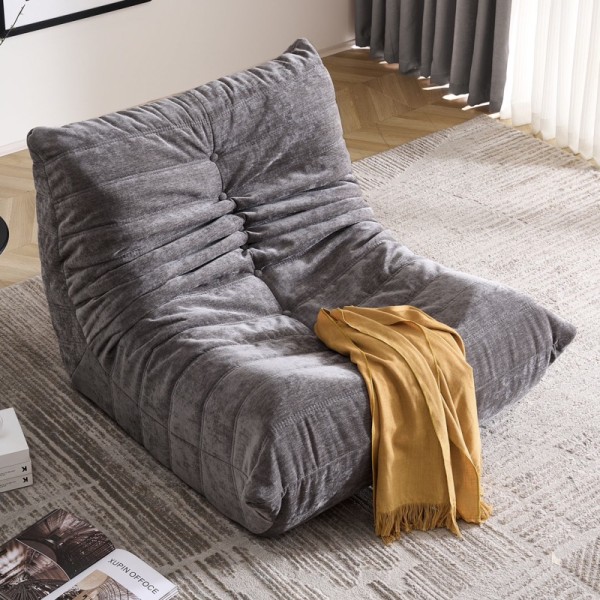 Fotoliu cu Susținere Ergonomică Nobile HD Foam, Catifea, Gri [1]