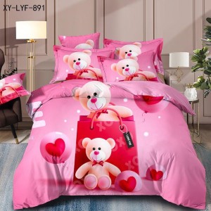 Lenjerie de Pat Dublu, Finet, 6 piese, Imprimeu 3D Digital Realist, Exact ca in Poza – Culori Durabile, Vopsea Skin-Friendly si intretinere Usoara, Roz, ursuleți Lenjerie de Pat Dublu, Finet, 6 piese, Imprimeu 3D Digital Realist, Exact ca in Poza – Culori Durabile, Vopsea Skin-Friendly si intretinere Usoara, Roz, ursuleți