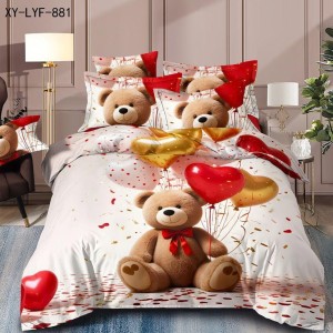 Lenjerie de Pat Dublu, Finet, 6 piese, Imprimeu 3D Digital Realist, Exact ca in Poza – Culori Durabile, Vopsea Skin-Friendly si intretinere Usoara, Gri, ursuleț cu baloane Lenjerie de Pat Dublu, Finet, 6 piese, Imprimeu 3D Digital Realist, Exact ca in Poza – Culori Durabile, Vopsea Skin-Friendly si intretinere Usoara, Gri, ursuleț cu baloane