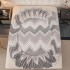 Cearsaf CoCoLiNo, JoJo Home, cu Elastic, 180x200x25cm, 2 fete de perne, 50x70cm, Alb, Gri, Zig-Zag [4]