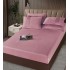 Lenjerie de pat cu Pilota Inclusa, Jojo Home, Cearceaf cu Elastic, 6 Piese, Blană de Iepure Artificială, Roz [4]