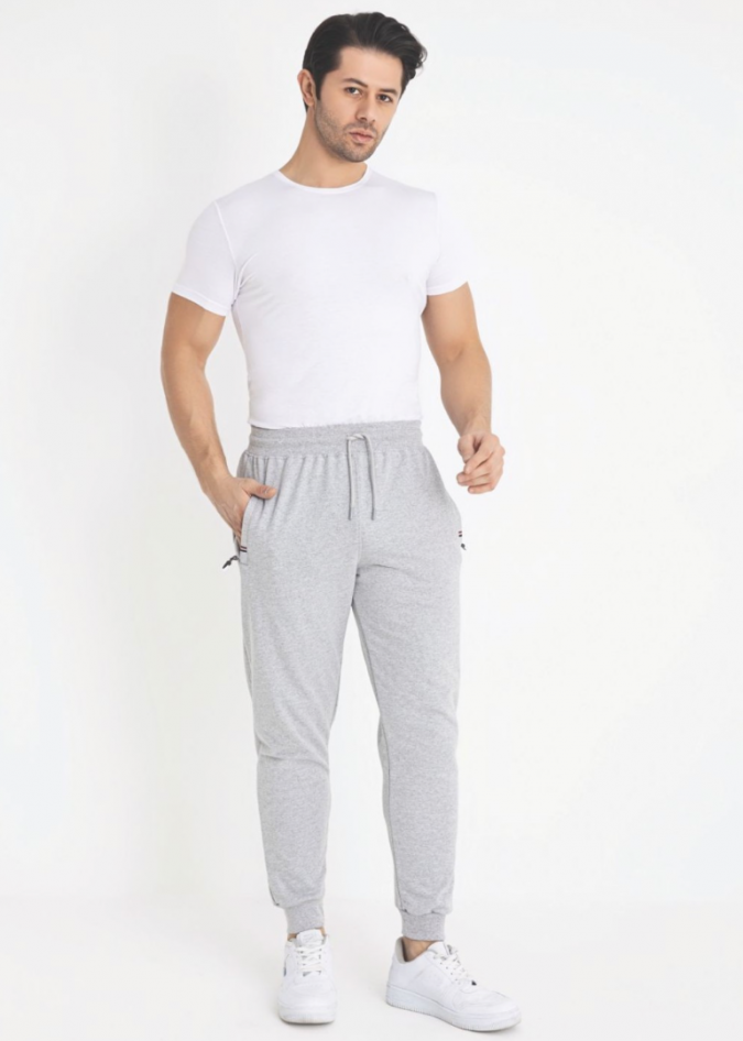 Pantaloni Trening, Barbat, Berfin, cu Manseta Gri