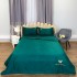 Set luxury cu PILOTA de VARA, tip MATASE SATINATA, 4 piese, Verde smarald [3]