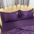 Set luxury cu PILOTA de VARA, tip MATASE SATINATA, 4 piese, Mov [5]