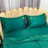 Set luxury cu PILOTA de VARA, tip MATASE SATINATA, 4 piese, Verde smarald [5]