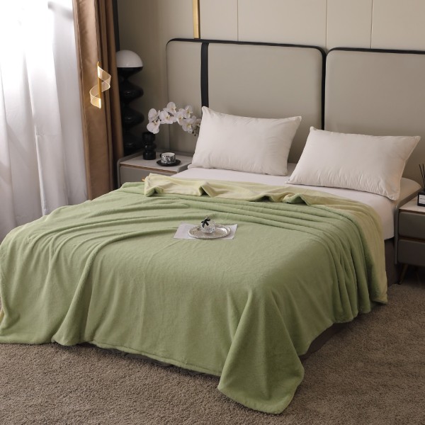 Pătură Premium, 200x230cm, cu Blăniță Shorthair si Cocolino, cu Fermoar, Vernil – Lux, Căldură & Versatilitate! [1]