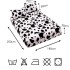 Cearsaf cu Elastic Cocolino 180x200cm si 2 fete de perna 50x70cm, Alb, Negru, Animal Print [2]