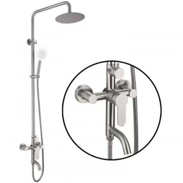 Coloana Dus Inox Satinat, Smack Inox,1806 [1]